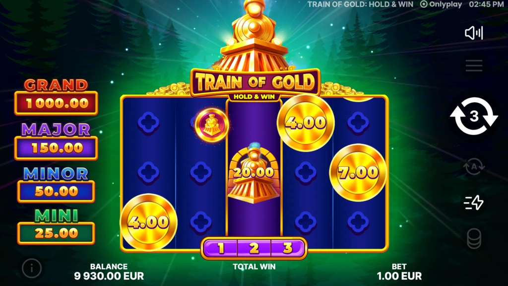 Train of Gold Hold and Win - Bonus Game